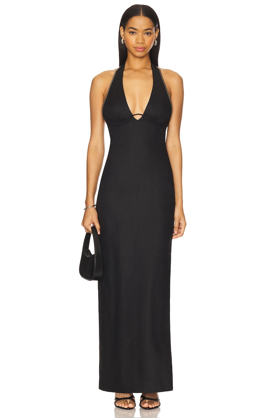 Violet Halter Midi Dress - 2