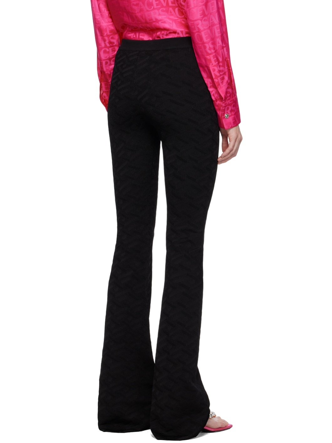 Black La Greca Trousers - 3