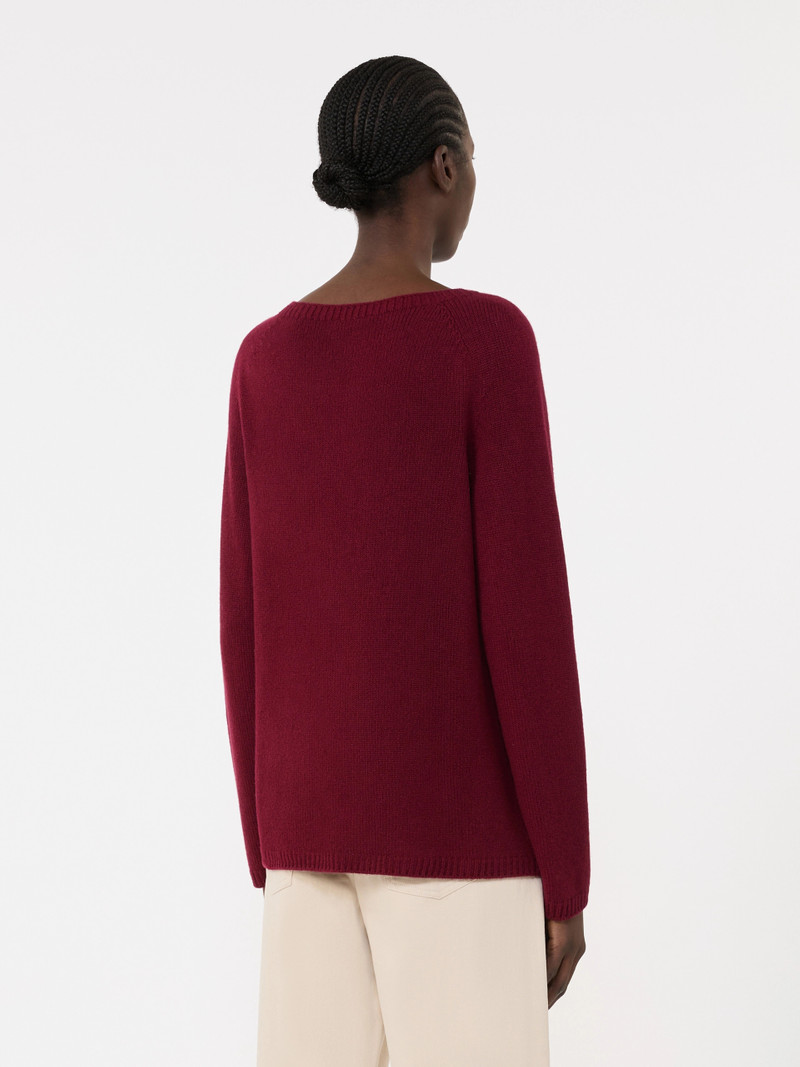 GEORG Wool and cashmere yarn sweater - RASPBERRY 4