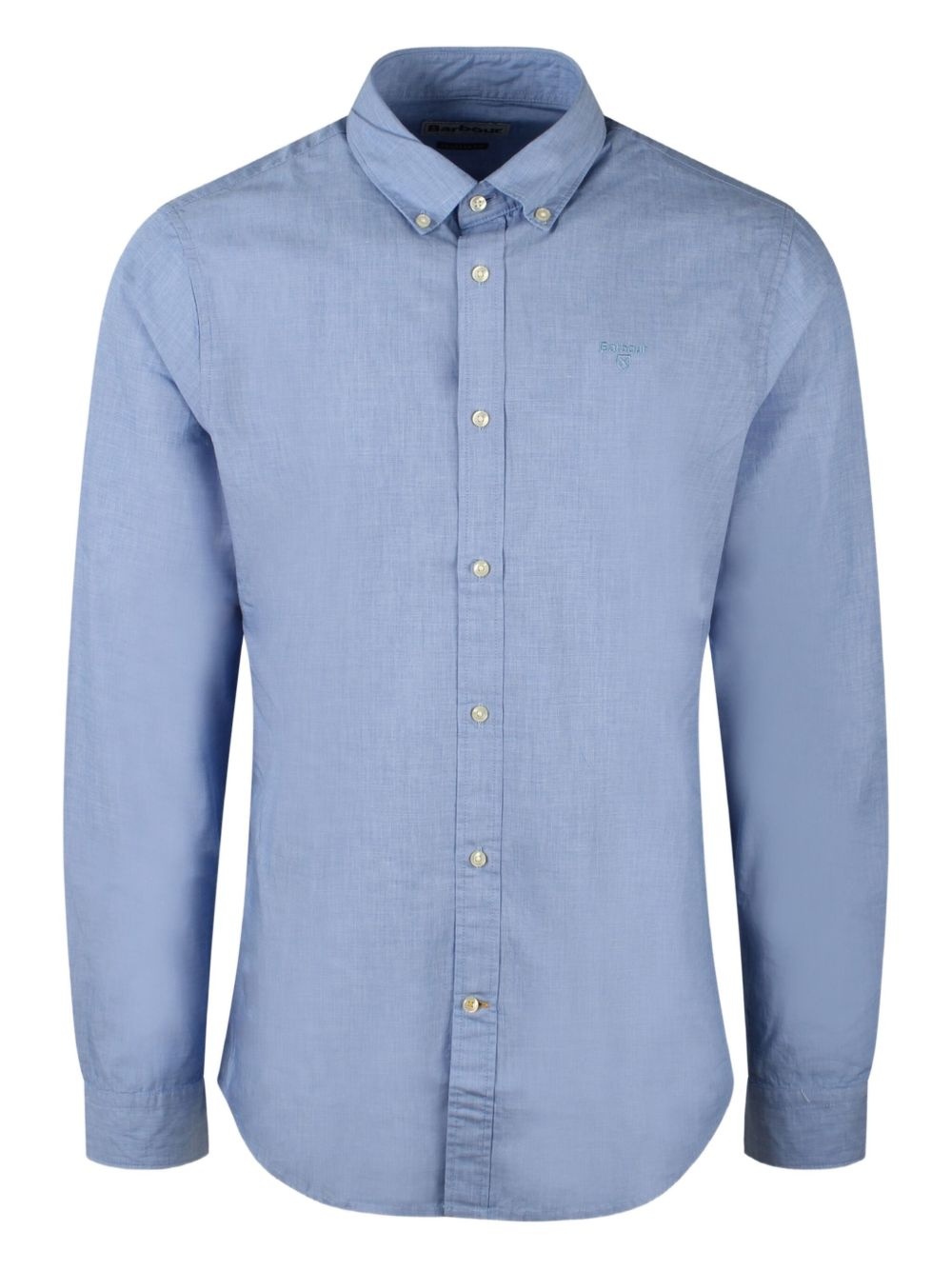 embroidered button-down shirt - 1