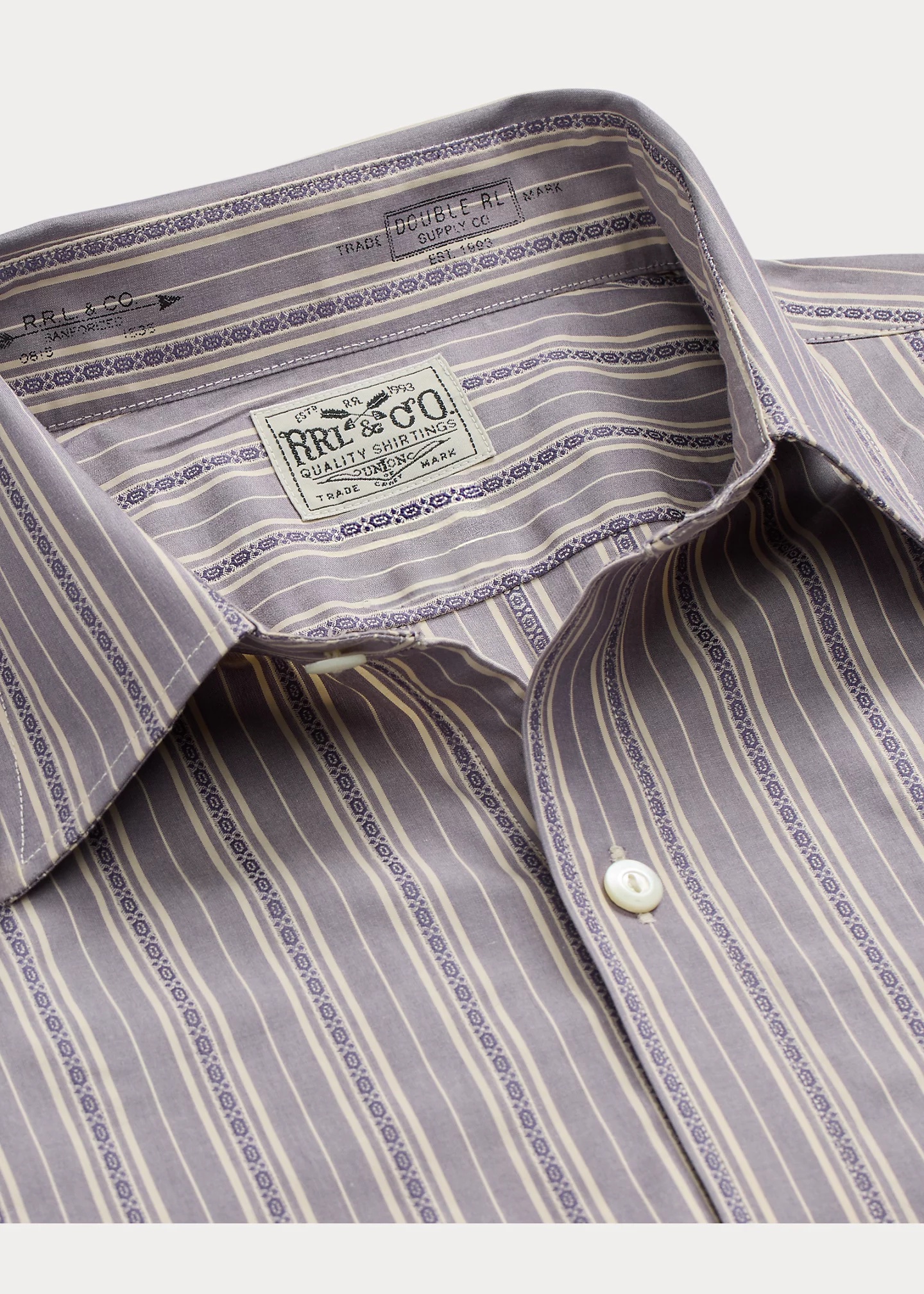 Slim Fit Striped Dobby Shirt - 8