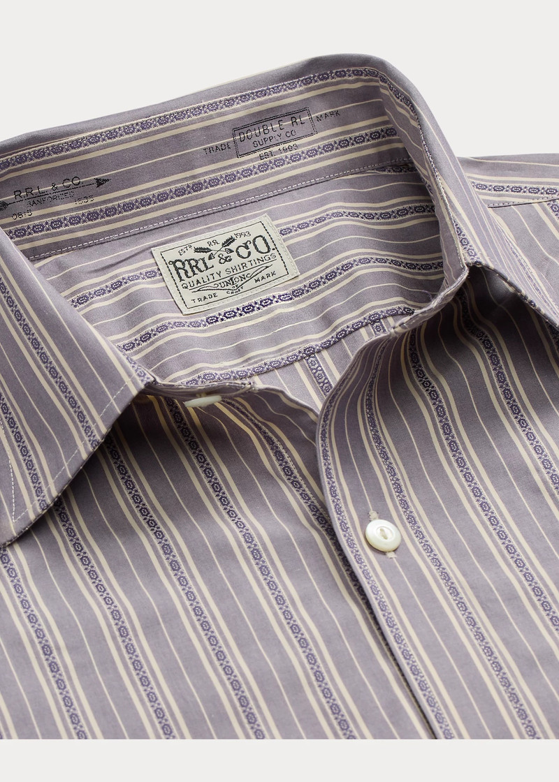 Slim Fit Striped Dobby Shirt 8