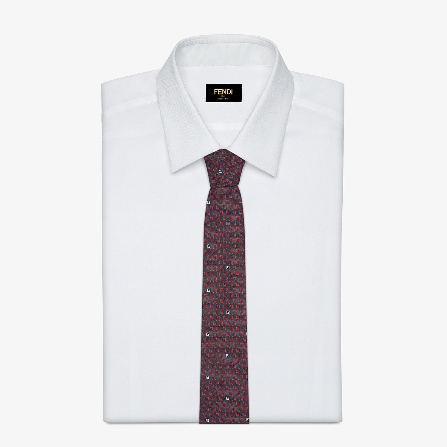 Red silk tie 2