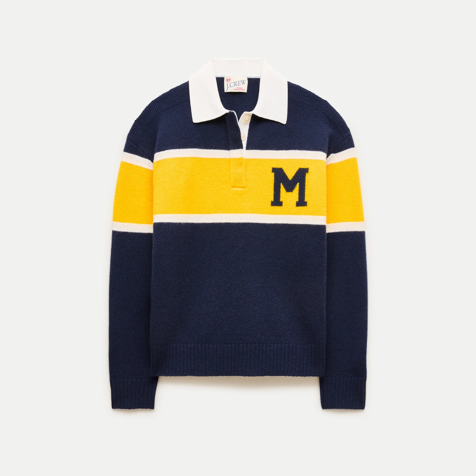 '47 x J.Crew vintage wool University of Michigan rugby - 1