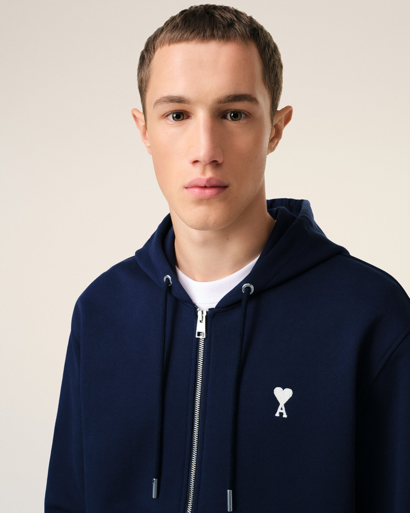 NAVY COTTON AMI DE COEUR HOODIE 4