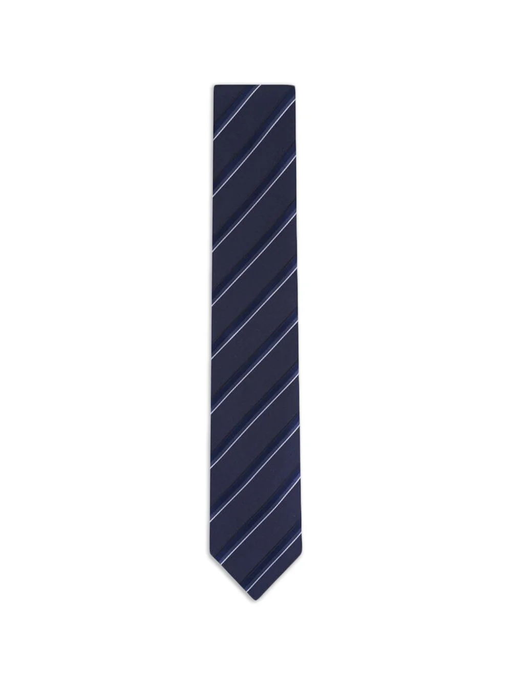 striped silk tie - 1