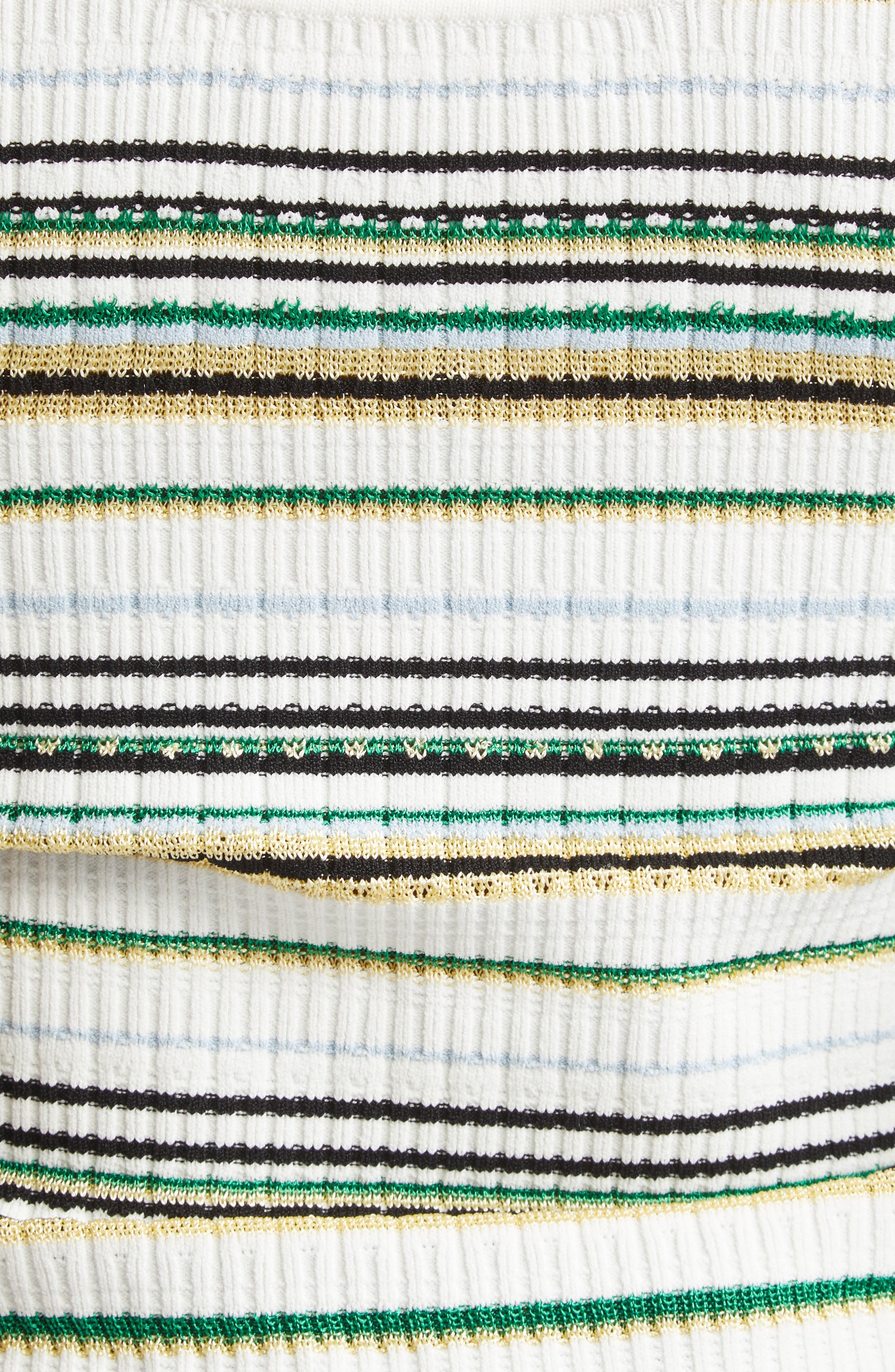 Veronica Beard Carlin Knit Crop Tank in Off White Multi at Nordstrom - 6