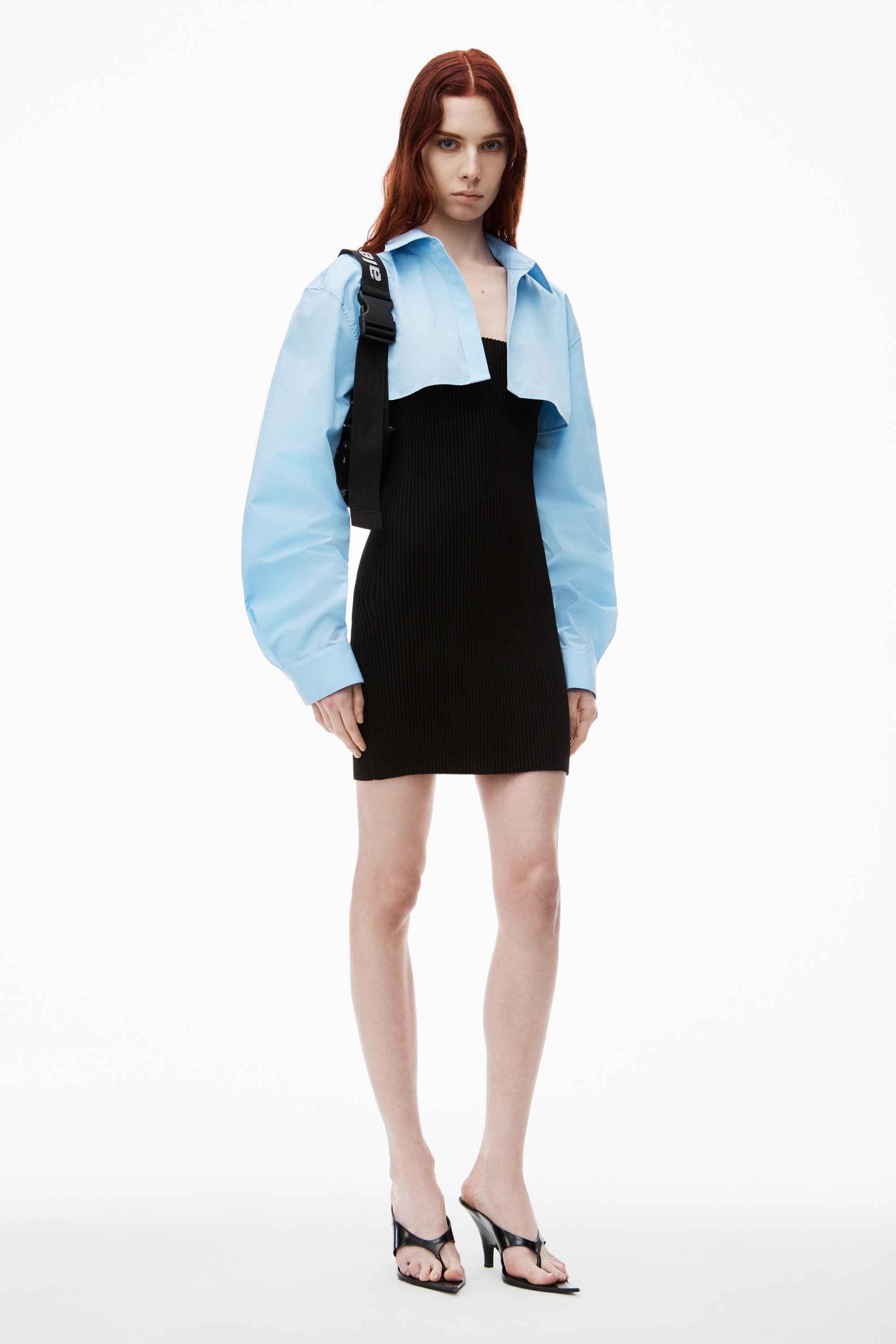Pre-Styled Cropped Cami & Button Up Twinset Dress - 2