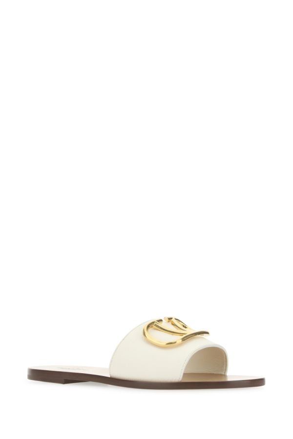 Valentino Valentino Garavani Woman Ivory Leather Vlogo
