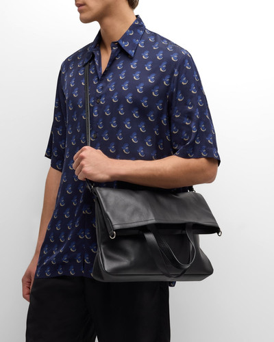 Dries Van Noten Men's Folded Leather Crossbody Bag outlook