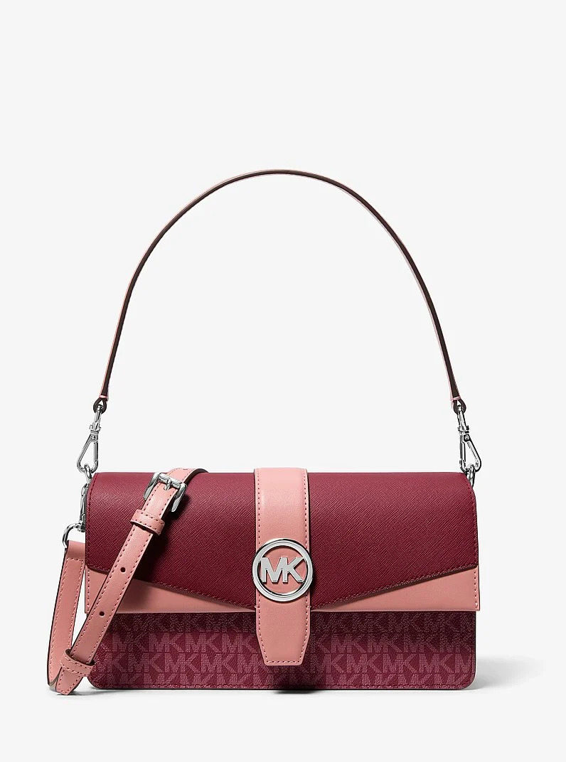 Greenwich Medium Signature Logo Convertible Shoulder Bag - 1