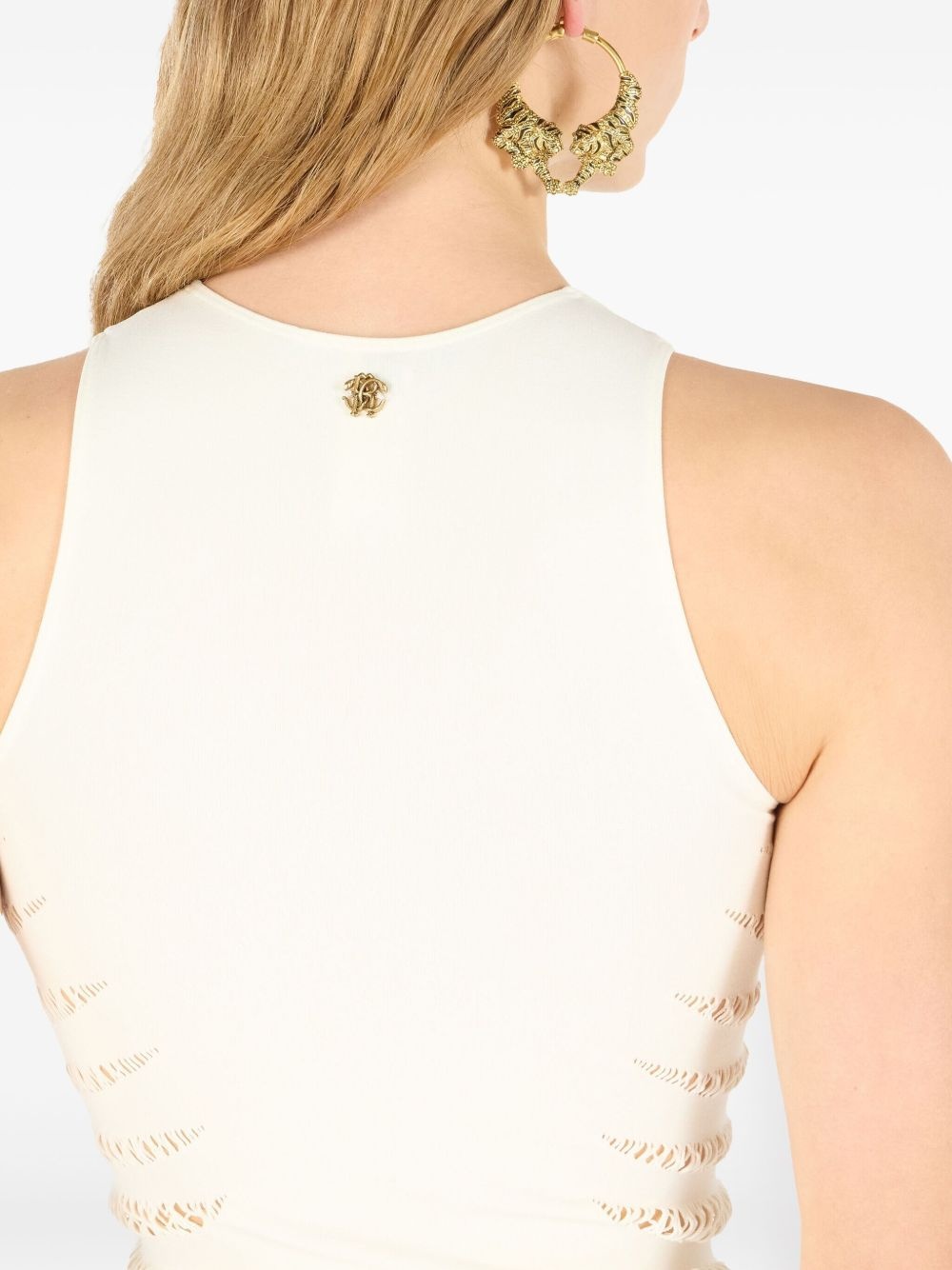 perforated-embellished top - 6