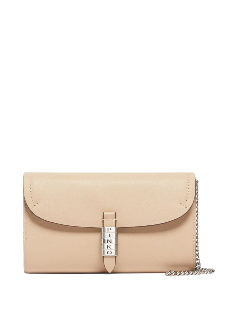 PINKO chain-strap leather clutch outlook