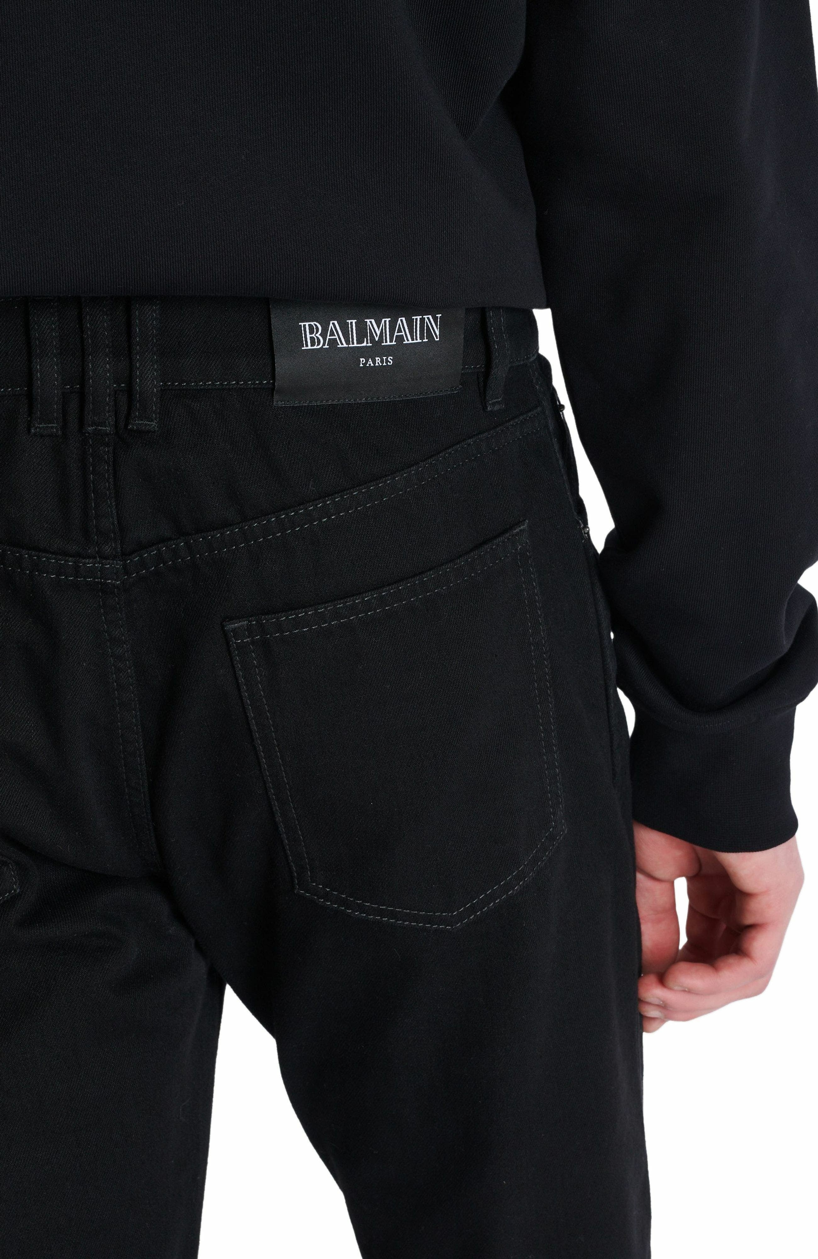 Balmain Regular-fit denim jeans in Black at Nordstrom - 5