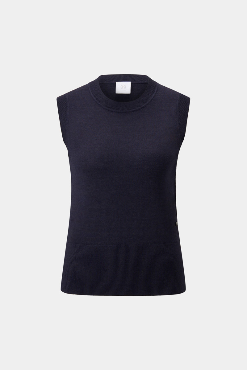 Isola Knitted top in Navy blue 1