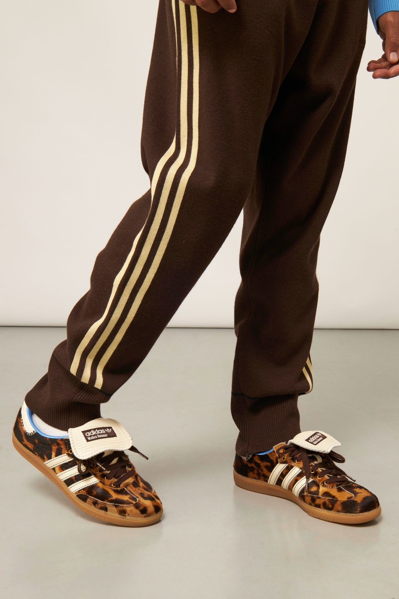 adidas Brown Knitted Track Pants modes REVERSIBLE