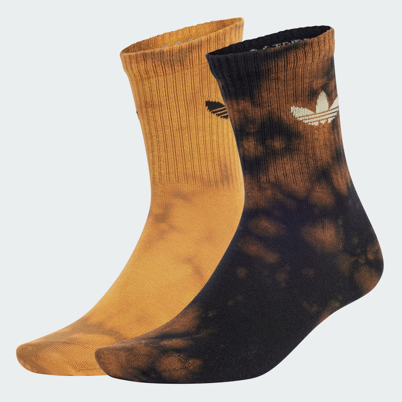 Acid-Washed Crew Socks 2 Pairs 1