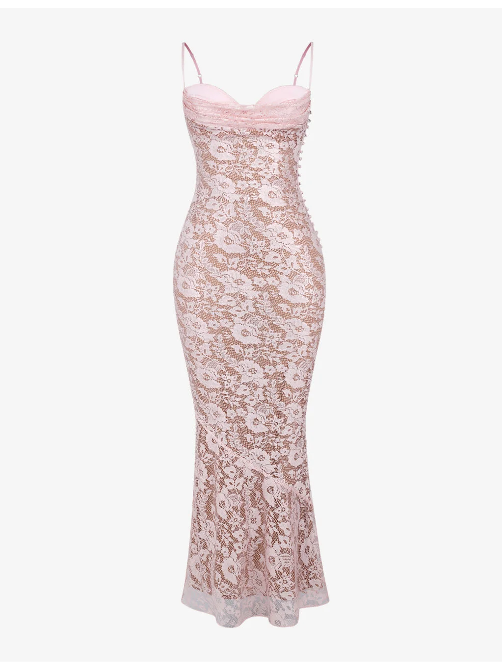 Azzurra floral-embroidered woven maxi dress - 1