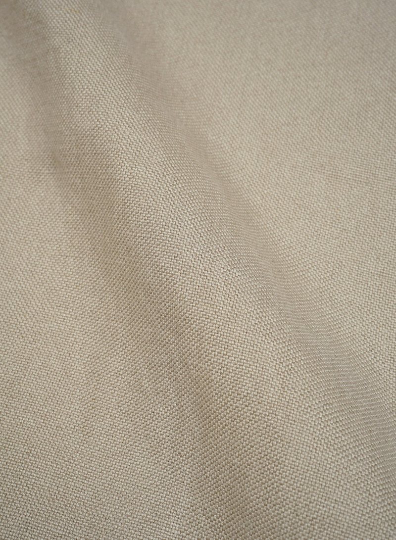 French Work Jacket Linen Pin Oxford in Ivory 7