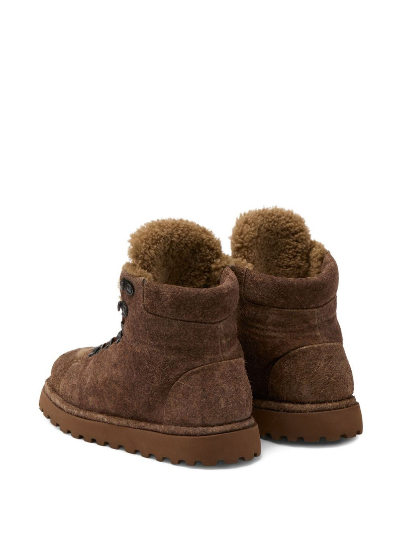 Pallottola shearling lace-up boots 3