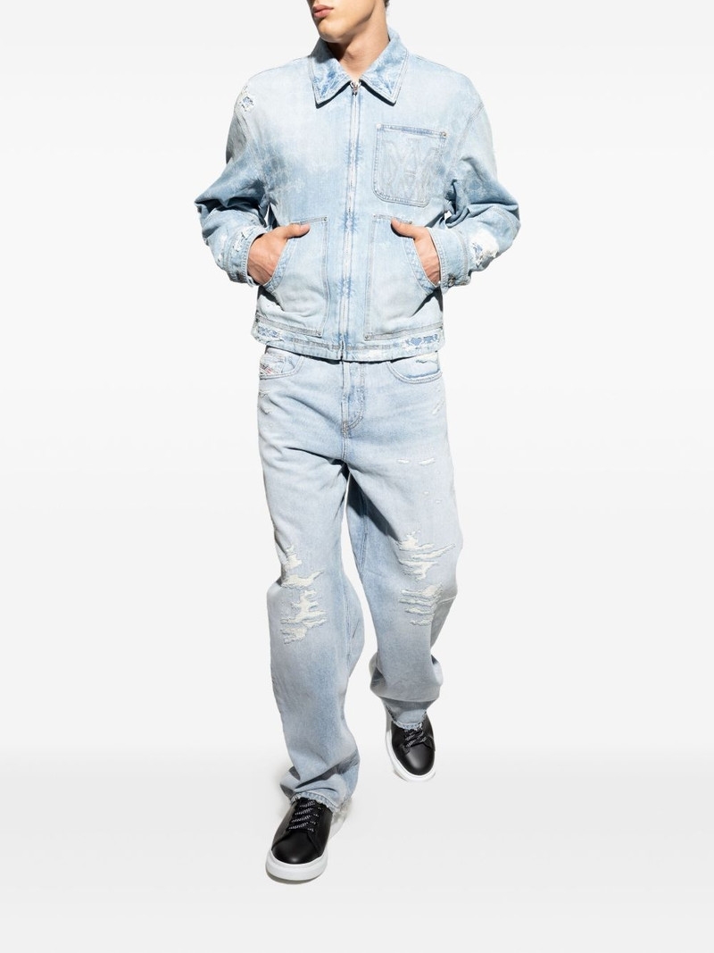 AMIRI distressed denim jacket outlook