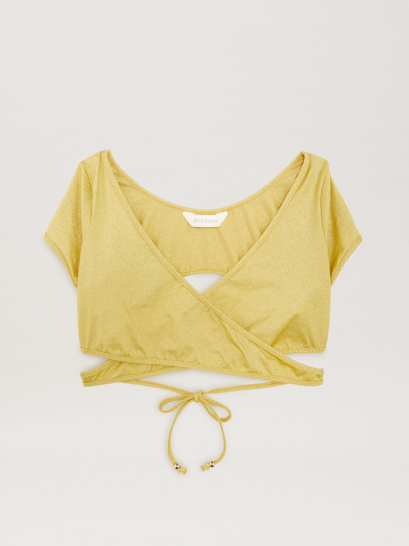 Glitter Crisscross Bikini Top 1