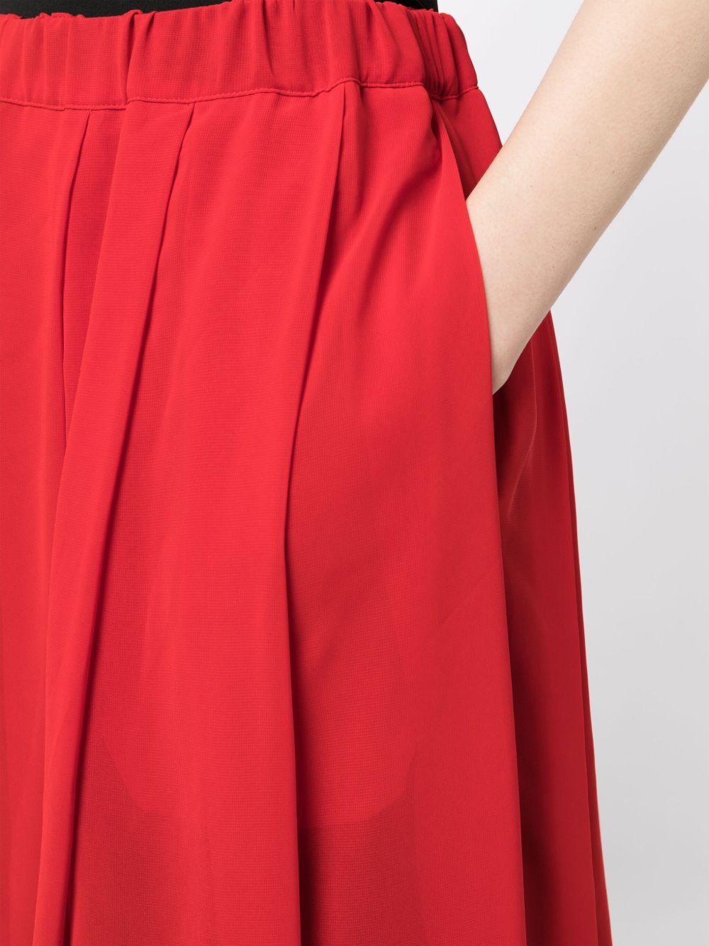 ruffled-trim midi skirt - 5