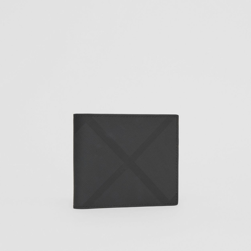 London Check International Bifold Coin Wallet 4