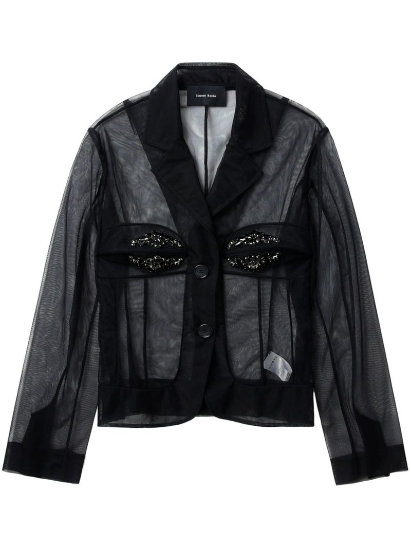 embellished bust fitted jacket 1