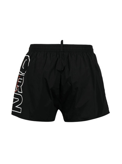 DSQUARED2 logo-print swim shorts outlook