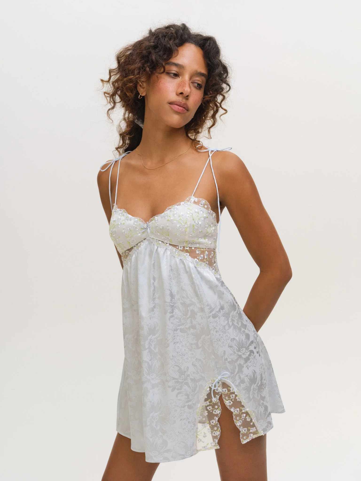 Baby's Breath Slip Dress - 1