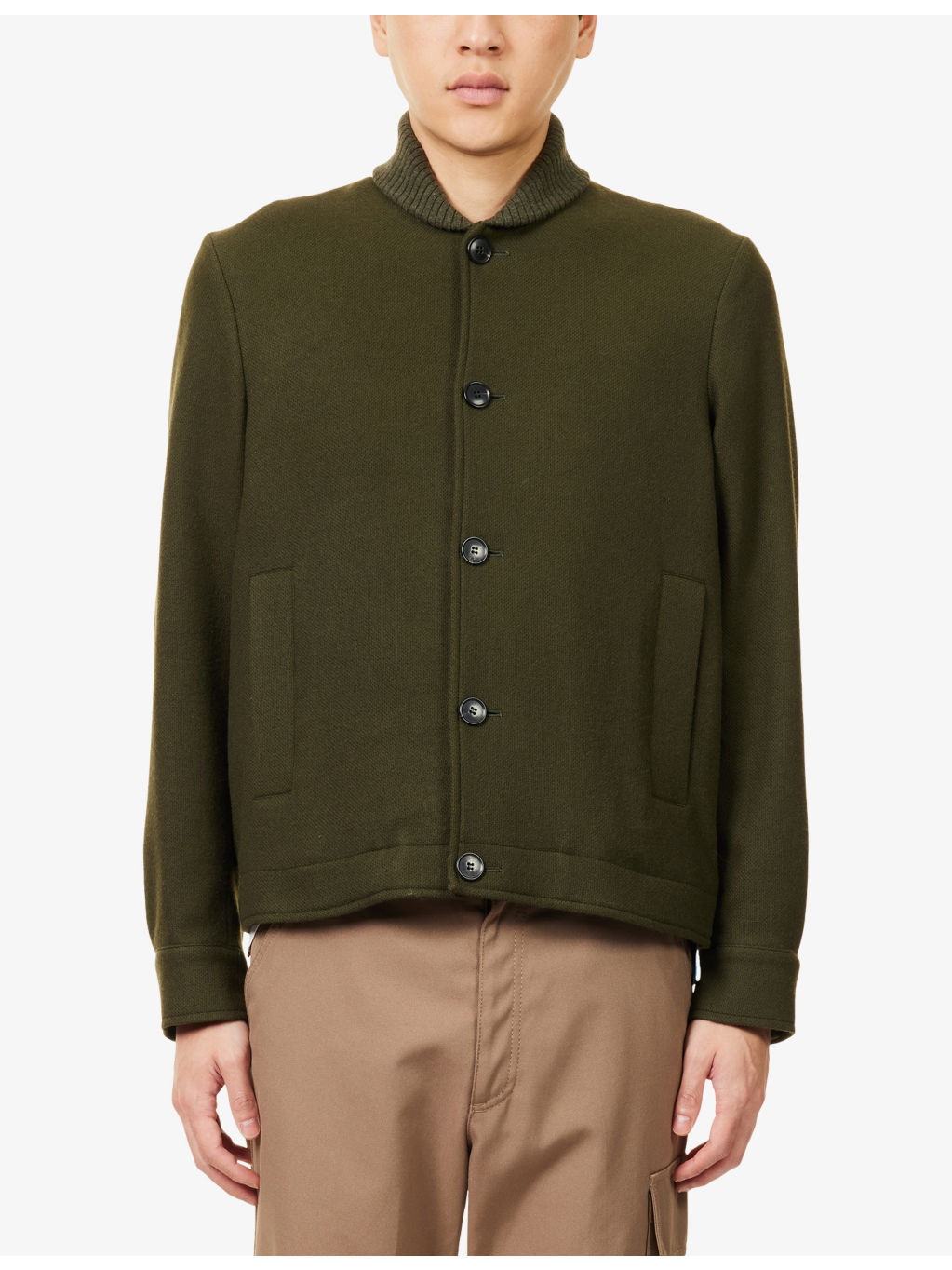 Blouson Boxy Fit Wool Jacket - 3