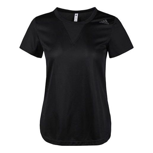 (WMNS) adidas Training T-shirts 'Black' FK9615 - 1