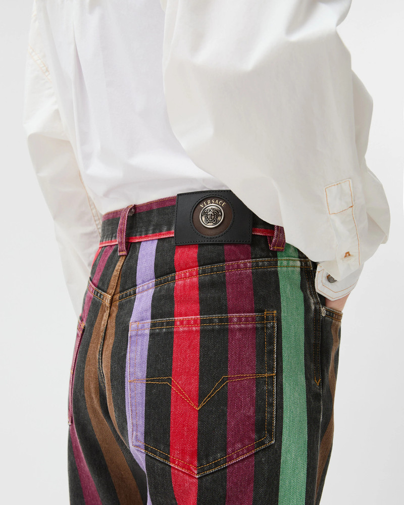 Striped Straight Jeans 5