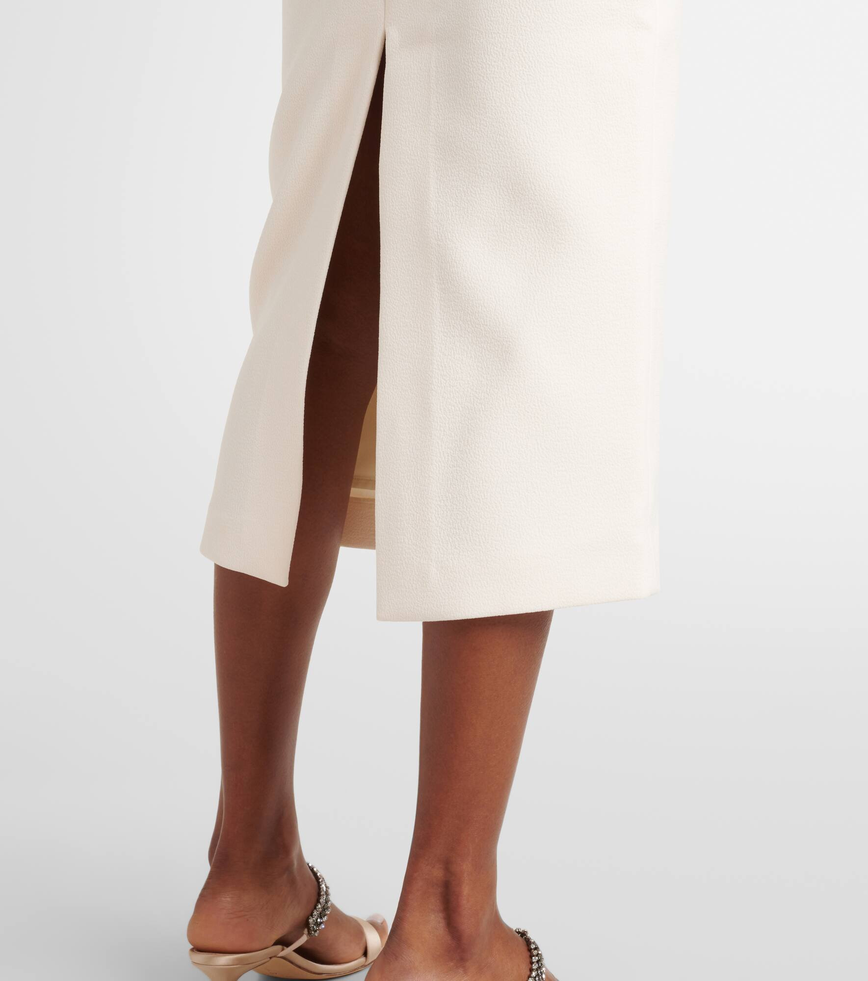 Embellished crêpe cocktail dress - 5