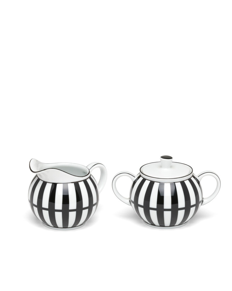 Porcelain milk jug and sugar bowl set 1