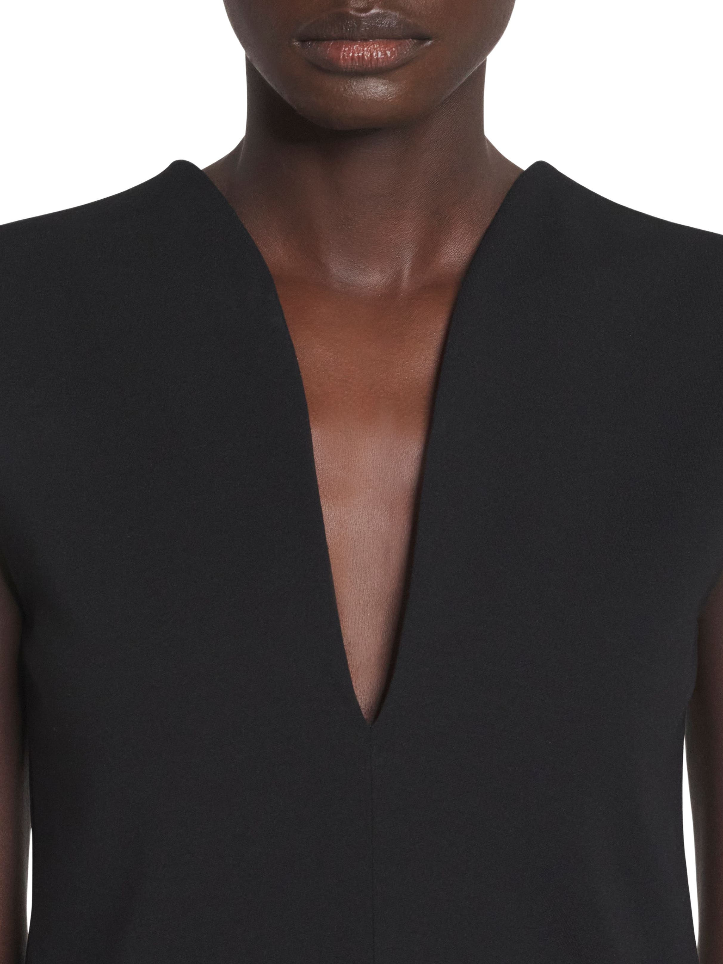 Lanvin Jersey Top With A Plunging Neckline in Black at Nordstrom - 5