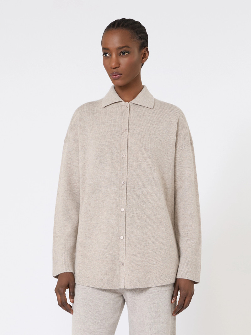 GATTI Wool and cashmere cardigan - BEIGE 3