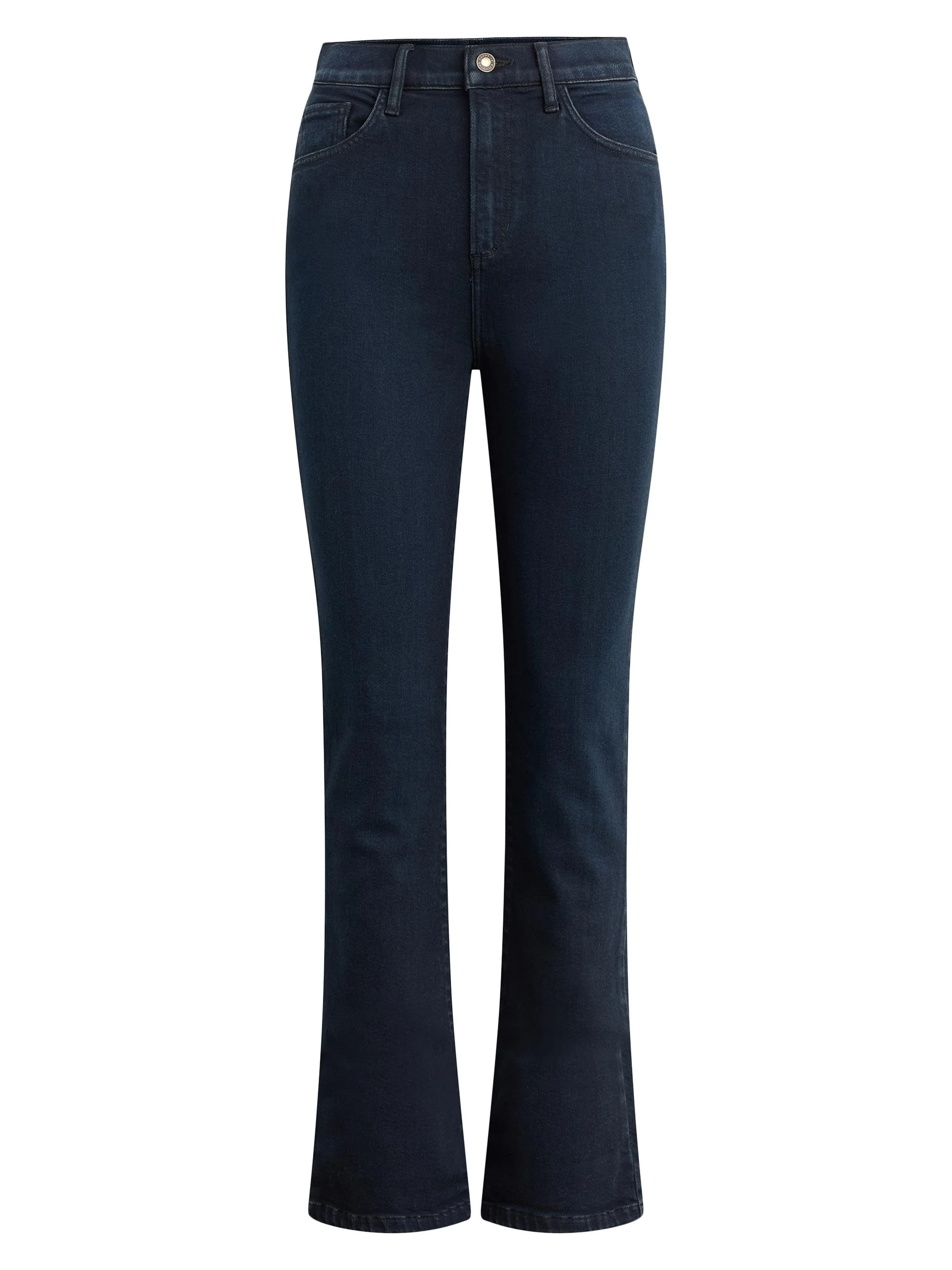 Women's The Valentina Denim High-Rise Mini Boot-Cut Jeans - Beverly - 1