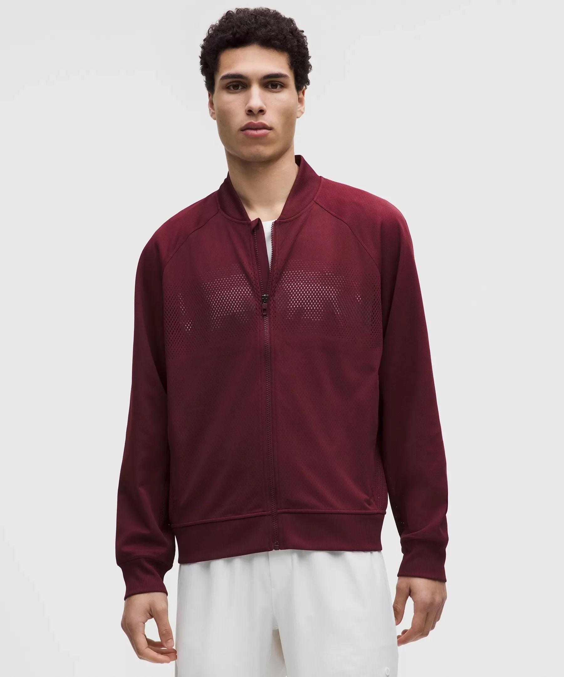 Men's Engineered Knit Mesh Tennis Jacket - 1