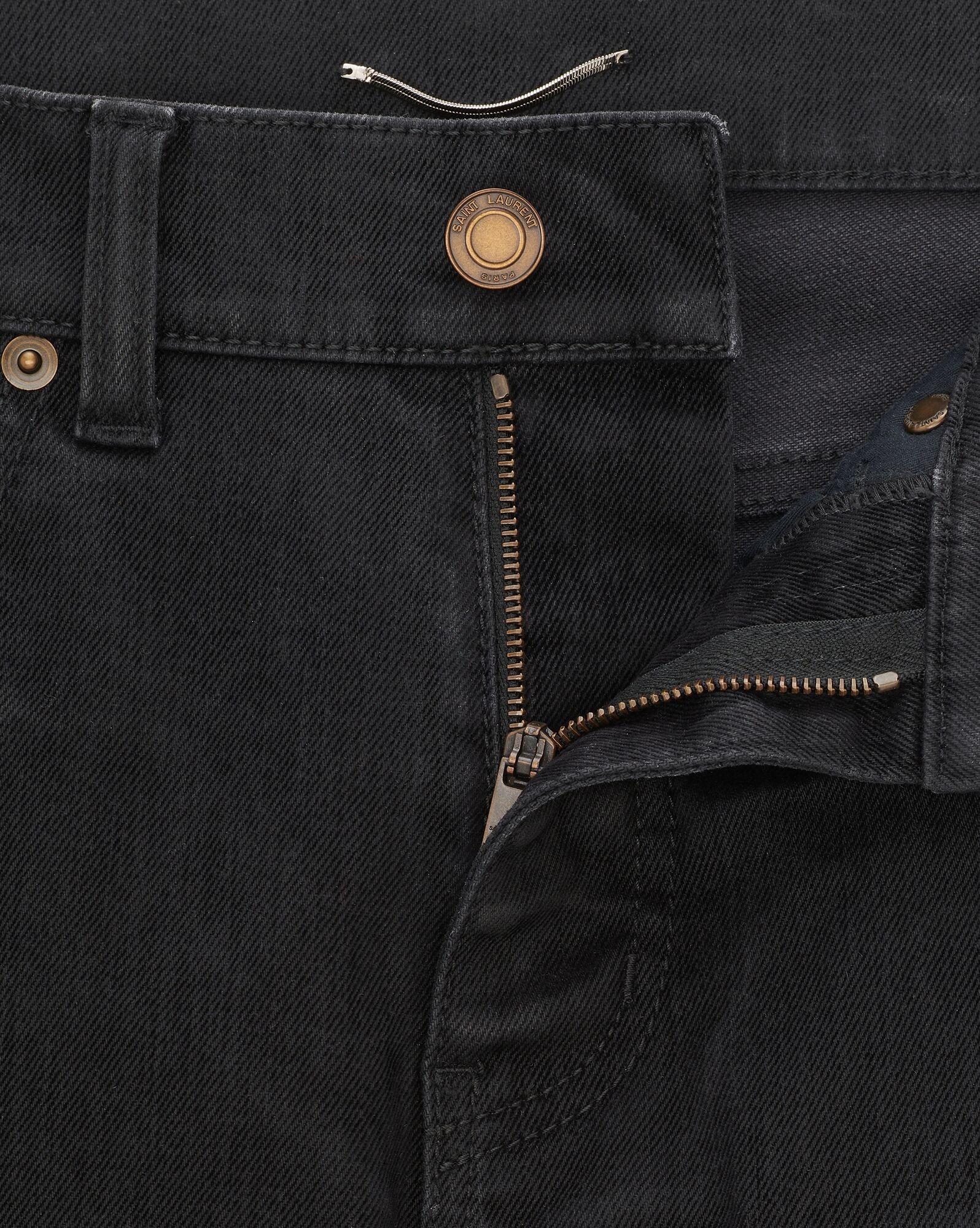 skinny jeans in light glazed black denim - 3