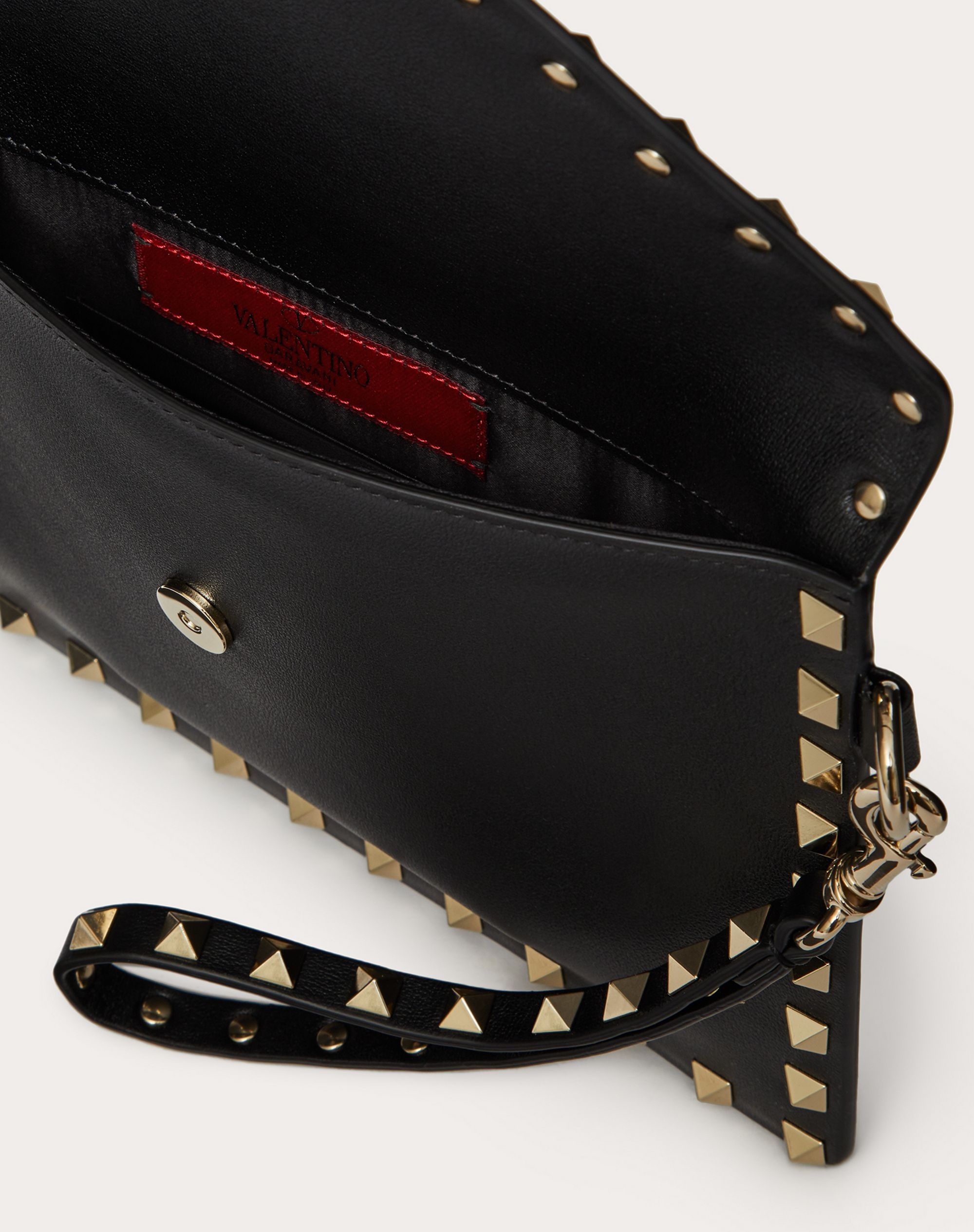 Rockstud Calfskin Pouch - 6