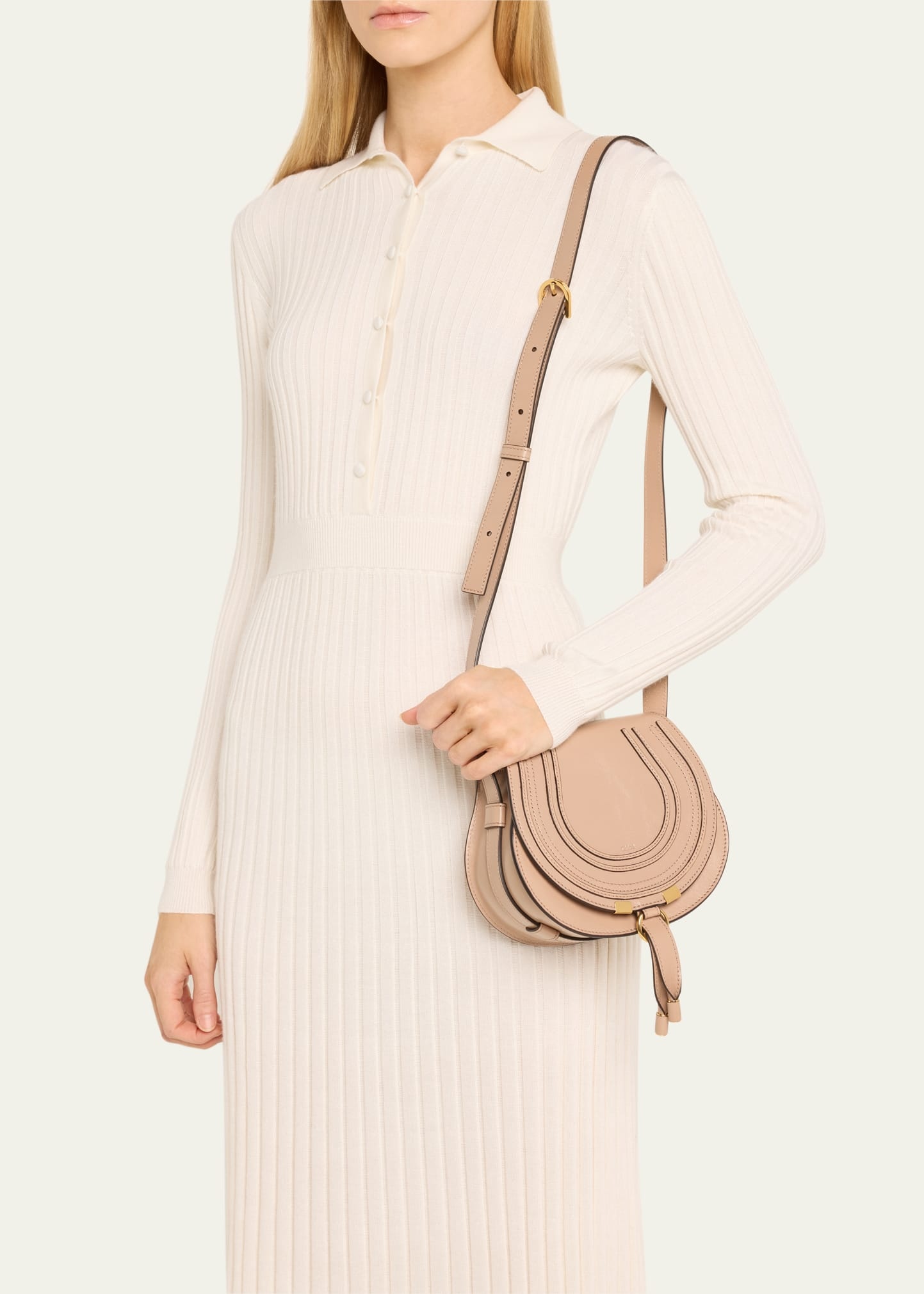 Marcie Small Crossbody Bag in Shiny Calfskin - 2
