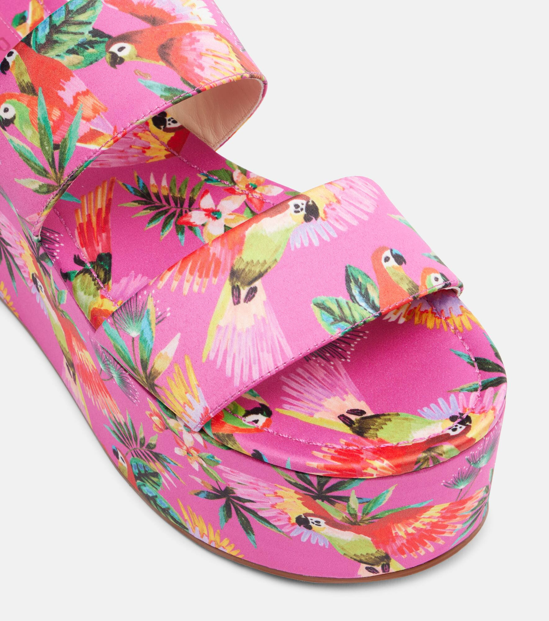 Printed platform sandals - 5