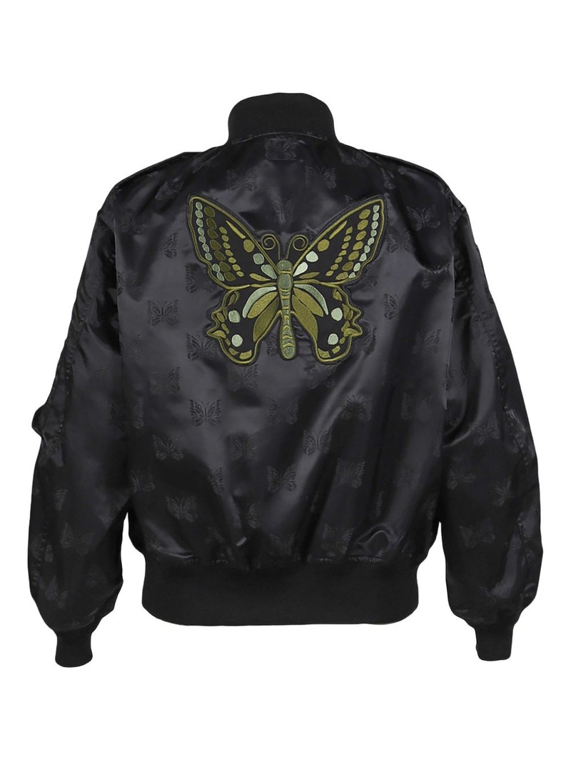 NEEDLES patch-detail bomber jacket outlook