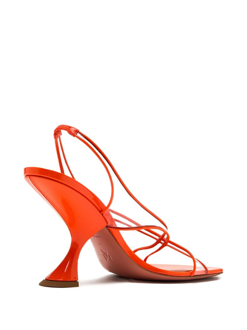 Amina Muaddi 90mm sculpted-heel sandals outlook