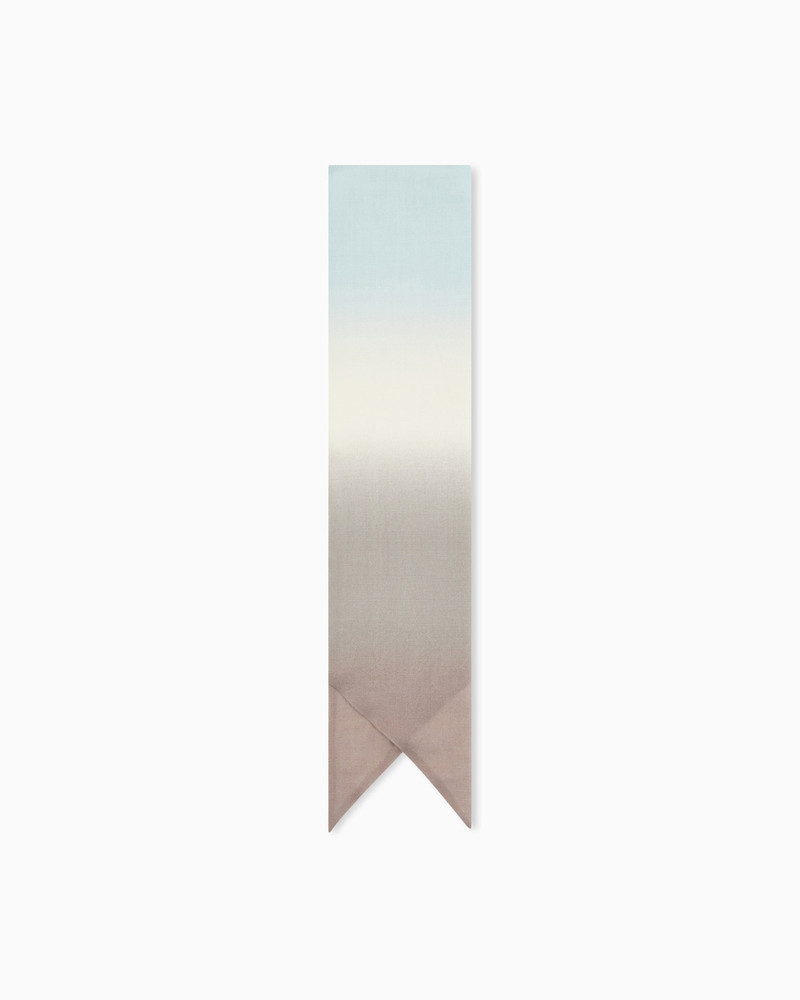 GIORGIO ARMANI X KITH DÉGRADÉ CASHMERE, WOOL AND SILK SCARF 1