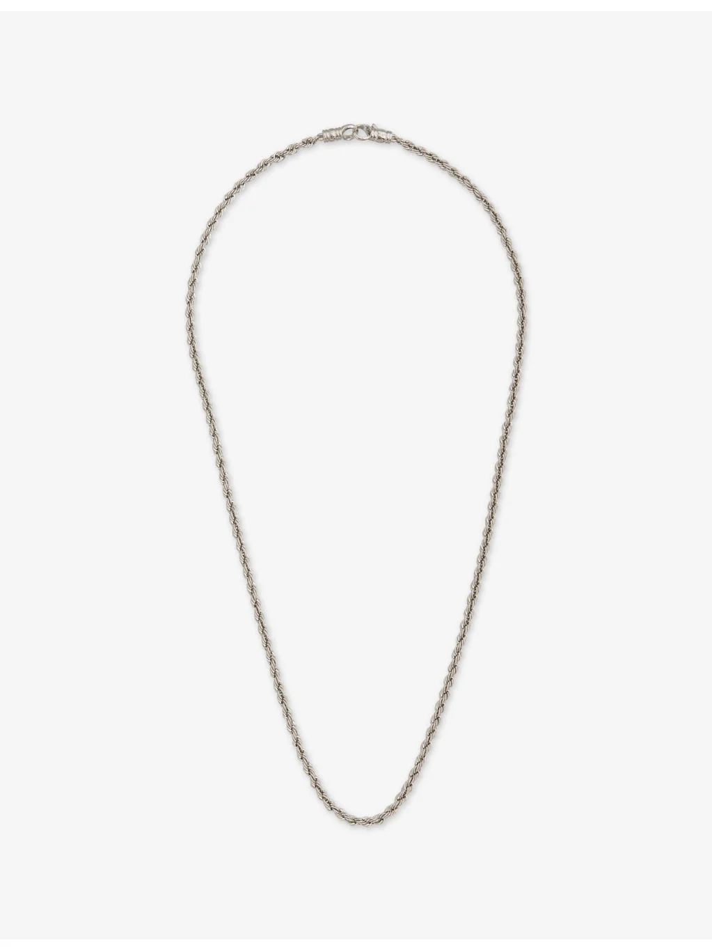 Rope Rhodium-Plated 925 Sterlin-Silver Chain Necklace - 1