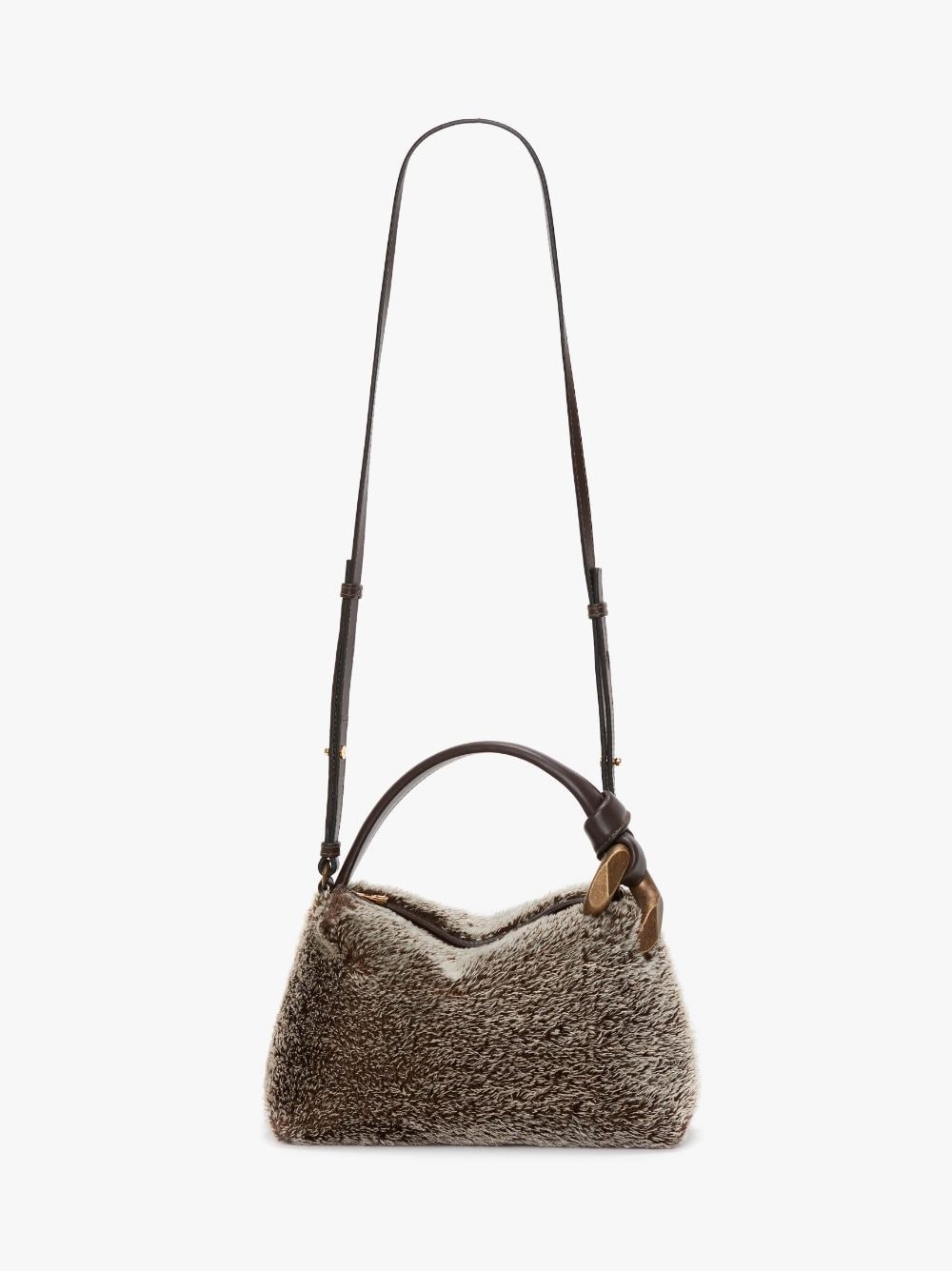 SMALL JWA CORNER BAG - MOHAIR CROSSBODY BAG - 5