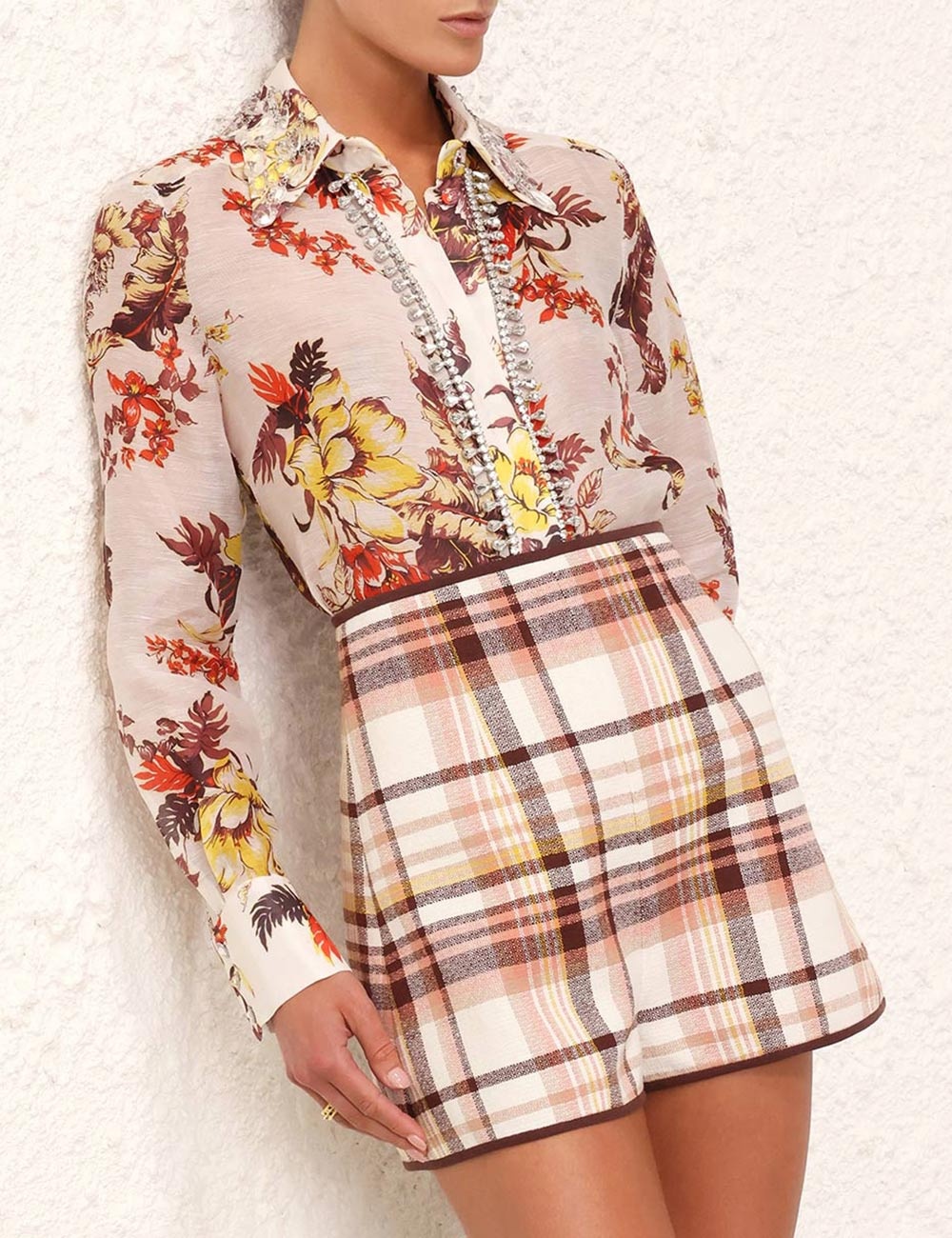 【送料&関税込】Zimmermann matchmaker Check Dance Shorts Zimmermann MATCHMAKER CHECK DANCE SHORT | REVERSIBLE